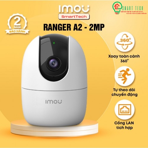 Camera IMOU IPC-A22EP (Wifi 2MP, quay quét, đàm thoại 2 chiều)